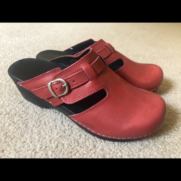 Sanita Shoes - Sanita Red Clogs